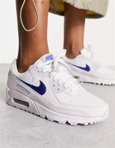 nike air max 90 blauw wit|air max 90 white women.